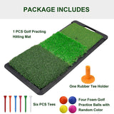 New Golf Hitting Mat Golf Practice Mat Heavy Duty Rubber Base With Handle Golf Mat Perfect For Indoor And Outdoor