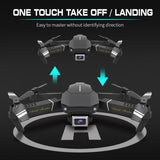 Folding WIFI Drone 4K/1080P HD professional Camera Aerial Photography GPS Quadcopter Live Video Black Drone APP Control