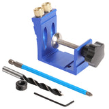 15 Degree Pocket Dowel Jig Drilling Kit Multi-function Oblique Hole Locator Drill Guide Puncher Carpentry Tool