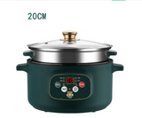 220V Household Electric Frying Pot Non-stick Inner Multi Cooker Portable Cooking Machine Easy Operation
