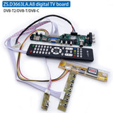 ZS.D3663LA.A8 universal lcd controller board DVB-T2/T/C digital TV 30pin 1ch 6-bit 1ccfl inverter full kit for LTN141AT02
