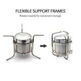 Outdoor Camping Picnic Stove Alcohol Stove Camping Furnace Stainless Steel Liquid Alcohol Stove Portable Liquid Burner 2023