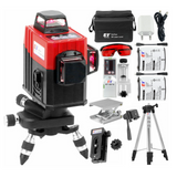 KaiTian 3D Laser Level Tripod Self-Leveling 360 Horizontal&Vertical Cross Powerful Red 12 Lines Levels Niveau Lasers 3D Receiver