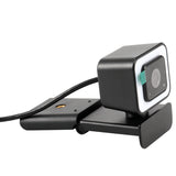 Webcam with Microphone,2K Web Camera with Light, Fixed-Focus, Auto Light Correction, for Video Conferencing, Teaching