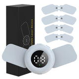 Round Tens Machine 20 Levels EMS 808nm Laser Therapy Device 4 Pairs Muscle Stimulator Electrode Pads Acupuncture Body Massage