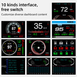 2021new P13 HUD Head-Up Display Car-Styling Overspeed Warning Windshield Projector Alarm System Universal Auto