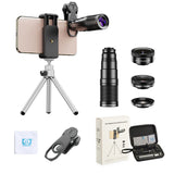 2022.22X Zoom Clip-on Universal Telephoto Camera Smartphone Lens Kit Lens Come with Portable Bag, Easy to Carry