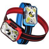 Mini Rechargeable LED Headlamp Headlight Camping Flashlight Head Light Torch Lamp with USB Riding Fishing