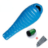 Series White Goose Down Mummy Camping Sleeping Bag Ultralight Baffle Design Outdoor Hiking Nylon Sleeping Bag