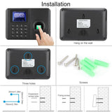 DC 5V Biometric Fingerprint Time Attendance Recorder Time Clock Access Control System Fingerprint Recognition Device Scanner