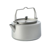 Titanium Kettle Outdoor Camping Pot Portable Mountaineering Trekking Water Boiling Tool Travel Hiking Cookware Equipment