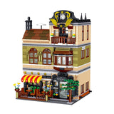 1367pcs Creator Architecture Building Blocks City Street View Bricks Set Coffee Shop Tavern Garden House Hotel Toys For Children