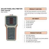 WS400A Photovoltaic Panel Power Supplys Multimeter Solar Panel MPPT Tester Open Circuit Voltage For Troubleshooting Comparison