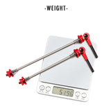Dropship-ENLEE 1Set Bicycle Axis Skewer Titanium Skewer Front Rear Bikes Quick Release Skewer Lever MTB Parts