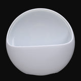 New Wall Soap dish / soap box in Plastic with Suction Cup, White