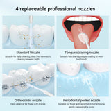 Powerful Dental Water Jet Oral Irrigator for Teeth Water Flosser Water Pick Mouthwasher 6 Modes Tooth Cleaning Care Mouth Shower