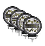4 Inch 102W LED Light Pods Tractor Work Light Spot Flood Driving Small Light Bar Waterproof for Truck Equipment Vehicle Picku