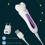 Original kemei 5in1 electric epilator for women face lady shaver bikini trimmer facial body leg hair removal rechargeable