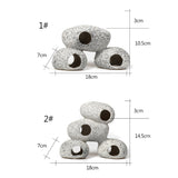 Aquarium Rock Cave Fish Tank Pond Hideaway for Shrimp Cichlid Hiding Breeding Spawning Hideout Decor Ornament