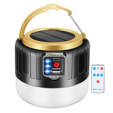 LED Solar Camping Lantern Rechargeable Mini Rechargeable Tent Light for Emergency Outdoor Power Outage Hiking