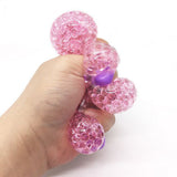 Spongy Banana Bead Stress Ball Toy Squeezable Squishies Stress Relief Toy Baby Kids Children Educational Toys Kids Novelty Gifts