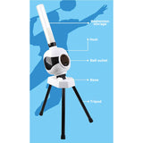 Automatic Badminton Service Machine Robot Portable Outdoor Indoor Beginner Ball Pitching Practice Trainer Device-US Plug