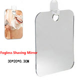 Acrylic Anti Fog Shower Mirror Bathroom Unbreakable Mirror Bath Room Home Shower Makeup Tool Shaving Mirror With Suction Cup