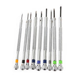 9pcs Different Sizes Precision Flat Slotted Screw Driver Screwdrivers Watchmaker Repair Tools 0.5mm-2.5mm