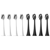 8Pcs Replacement Toothbrush Heads for Seago S2/E8/EK9/C8/S1/S6/S/E/C/EK Electric Toothbrush Heads, White+Black & Black