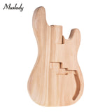Muslady ST01-DT Unfinished Electric Guitar Body Handcrafted DIY Guitar Body Basswood Barrel Replacement Guitar Accessories NEW