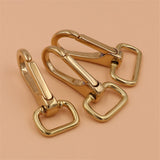 Pure Brass Square Bottom Movable Hook Bag Hook Buckle Pure Copper Bag Buckle Handmade Leather Hardware Accessories 008