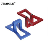 Aluminum Alloy Dovetail Marker Dovetail Marking Jig Wood Dovetail Tool Precise Dovetail Guide W/ 8 Slopes Woodworking Hand Tool