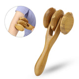 1PC Wood Massage Stick Roller Massager Reflexology Therapy Meridians Scrap For Hand Foot Abdomen Back Body Muscle Relax Tool
