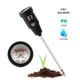 Soil Tester pH&amp;Humidity Tester Soil pH Value&amp;Moisture Testing Tool No Battery for Indoor Outdoor Orchard Garden Planting