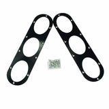 Black 2pcs Rear Bumper Diffuser For Universal Car Rear Bumper Air Diversion Diffuser Panel car accessories