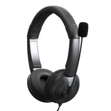USB Wired Headset On Ear Computer Headphone Call Center Earphone with Noise Cancelling Microphone Mic Mute Adjustable Headband