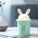 LED Licht Lampe mit Ultraschall-luftbefeuchter Fr Baby Cartoon Kaninchen 250ML USB therisches l Diffusor Auto Luftreiniger