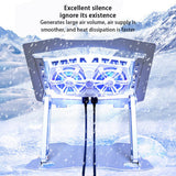 Foldable Tablet Cooling Stand Dual-core Semiconductor Cooling Bracket Portable Height Adjustable Radiator