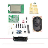 76-108MHz Automatically Adjust FM DIY Radio Set LCD Display Radio ith Power Amplifier Antenna Parts with Cover