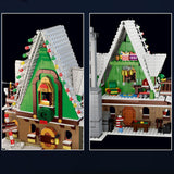 1452PCS Merry Christmas Elf Club House Set Bricks With Santa Claus Dolls Figures Model Building Block Children Kids Toys Gifts