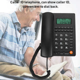 Telefono inalambrico L019 English Trade Call Desk Display Caller ID Telephone for Home Office Hotel Restaurant Black home phone