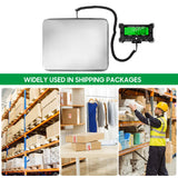 440 Lbs Electronic Postal Scale 0.05kg Precision Integrated Stainless Steel Digital Scale LCD Backlight Display Shipping Scales