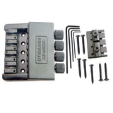 1 Set Black 4 String Headless Bass Guitar Bridge System Electric Bass Parts