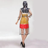 YUDING Waterproof Transparent Plastic Clear Long Ladies Raincoats Women Men Fashion Rain Coat Jackets Hooded with Belt