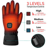 Heated Gloves For Men Electric Rechargeable Battery Heating Gloves For Winter Motorcycle Cycling Riding Hunting SKi Snow Mittens