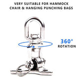 Ceiling Hook Hanging Chair Triple-Cornered Swing Spring 600KG 360 Degree Rotatable Ceiling Bracket Swing Hook