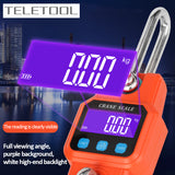 300kg/50g Electronic Weighting Hanging Scale Rechargeable Portable LCD Digital Kitchen Scales for Fishing Luggage Travel