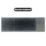 Mini folding keyboard Touchpad Bluetooth-compatible 3.0 Foldable Wireless Keypad for Windows,Android,ios Tablet ipad Phone
