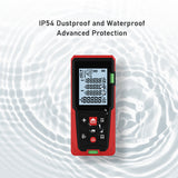 2.0-inch LCD Laser Distance Meter Diastimeter Range Finder Distance Measurement Gauge 99 Group of Data Storage Distance Area