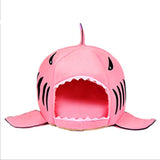 3 Colors Pet Soft Dog House for Small Dogs Cat High Quality Cotton Warm Shark Puppy Kitten Foldable Bed Tent Pet Products S-L